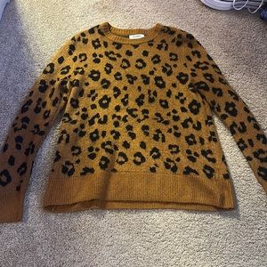 OLD NAVY Cheetah Print Sweater